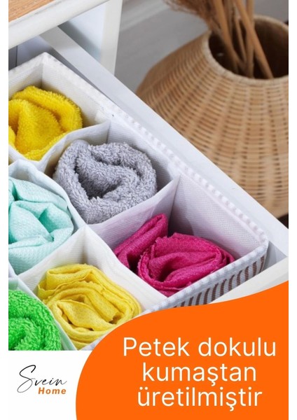 12 Bölmeli Çekmece İçi Düzenleyici Çok Amaçlı Pratik Takı Çorap Kravat Eşarp Gardrop Organizer Kutu modelleri