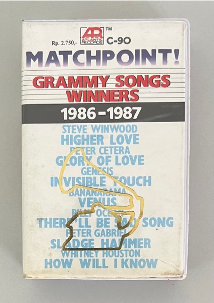 Grammy Songs Winners 1986-1987 Kaset (Dönem Endonezya Atlantic Records Stüdyo Kaset)