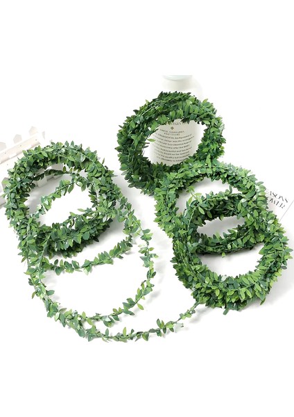 Dekoratif 2 Metre Yapay Yapraklı Tel Şeritli Sarmaşık + 3 Metre Peri LED modelleri