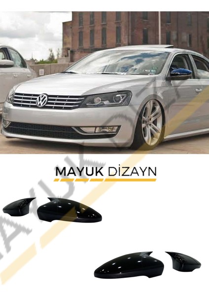 Volkswagen Passat B7 2011-2014 Batman Yarasa Ayna Kapağı --Mayuk Dizayn--