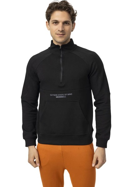 Stefan M Erkek Black Sweatshırt M25STEFANM-3U6