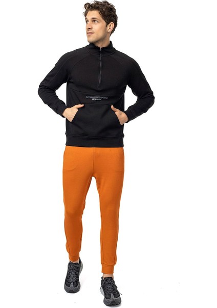 Stefan M Erkek Black Sweatshırt M25STEFANM-3U6