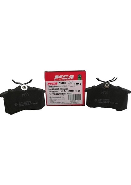 55400 Arka Balata Megane2 P307 C3 C4 Caddy 04-15 Audi A3 A4