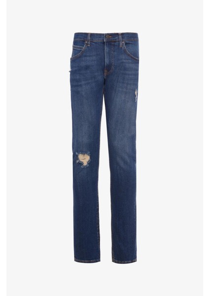 L719182 L719 Luke Xt Mıd Blue Erkek Normal Bel Dar Paca Jean Pantolon