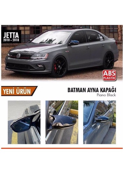 Volkswagen Jetta Mk6 (2010-2018) Uyumlu Batman Ayna Kapağı Ve Montaj Bandı --