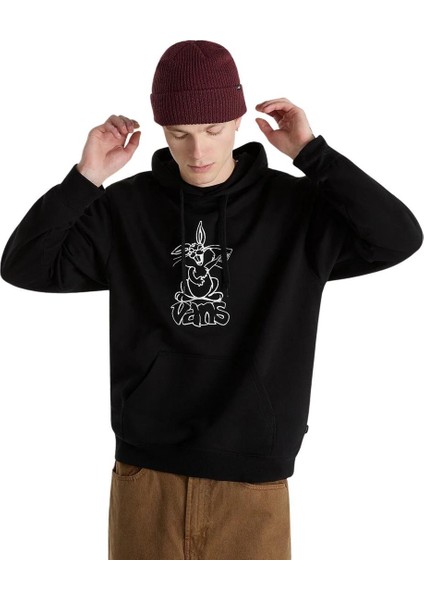 Crazy Eddy 66 Loose Po Erkek Siyah Sweatshirt