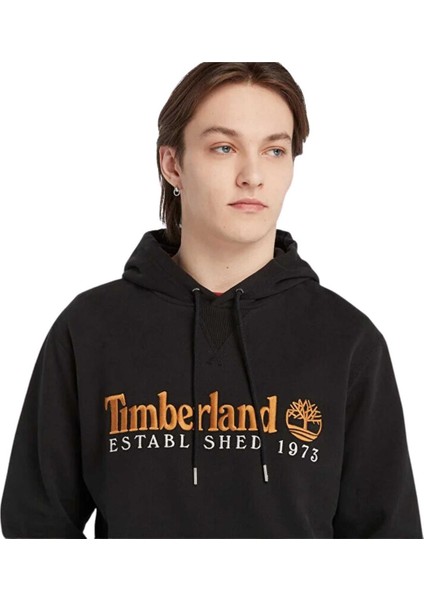 Established 1973 Embroidery Logo Brush B Erkek Sweatshirt indirimleri