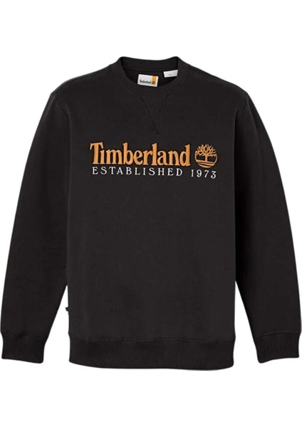 Established 1973 Embroidery Logo Brush B Erkek Sweatshirt