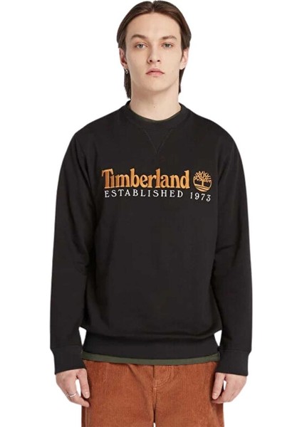 Established 1973 Embroidery Logo Brush B Erkek Sweatshirt fiyatları