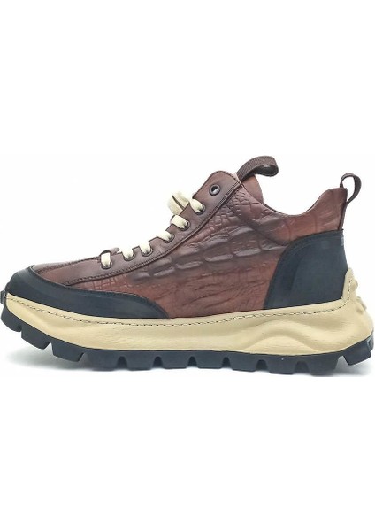 24K542 Erkek Sneaker Spor Ayakkabı-Kahverengi modelleri