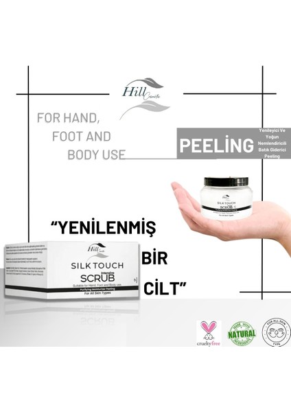 Yenileyici Ve Yoğun Nemlendirici, Batık Giderici Scrub El Ayak Vücut Peeling indirimleri