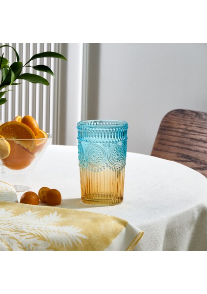 Sunflower Meşrubat Bardağı - Mavi Sarı - 332 ml