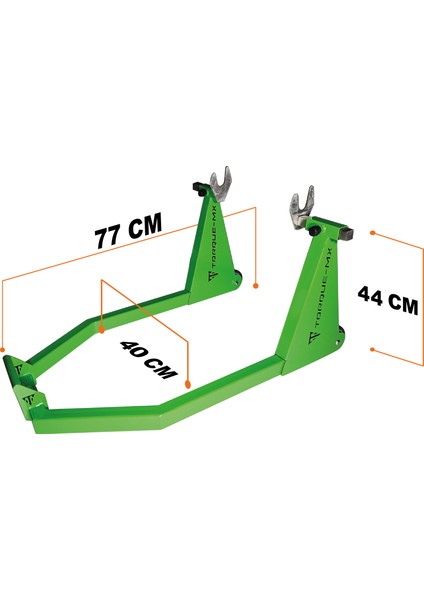 Motosiklet Arka Kaldırma Standı Rs2 Yeşil