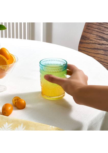 Sunflower Su Bardağı 250 ml Mavi Sarı modelleri