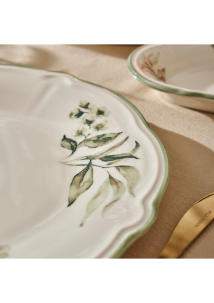 Julia Stoneware 26 Parça 6 Kişilik Kahvaltı Takımı Yeşil