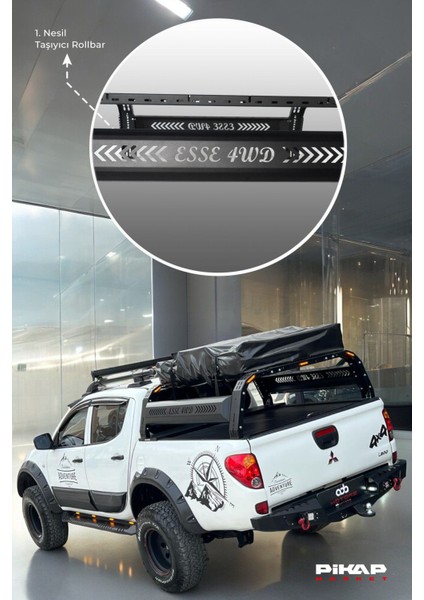 Ford Ranger Uyumlu Çadır Taşıyıcı Rollbar indirimleri