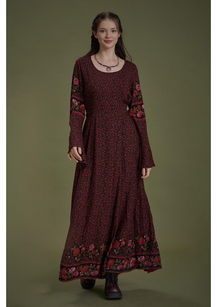 Siyah Defne Kayık Yaka Belden Bağlamalı Ispanyol Kol Kadın Elbise fırsatları