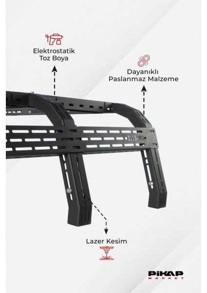 Ford Ranger Uyumlu Çadır Taşıyıcı Rollbar