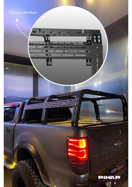 Ford Ranger Uyumlu Çadır Taşıyıcı Rollbar