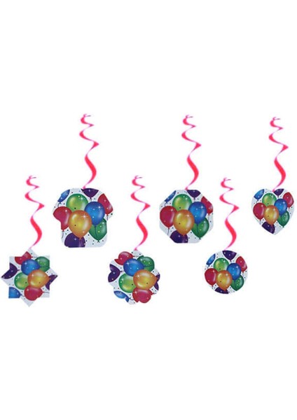 Balonlu Tavan Sarkıt Süsü Pembe