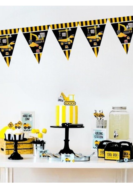 İnşaat Flama Bayrak Set 2,90 M