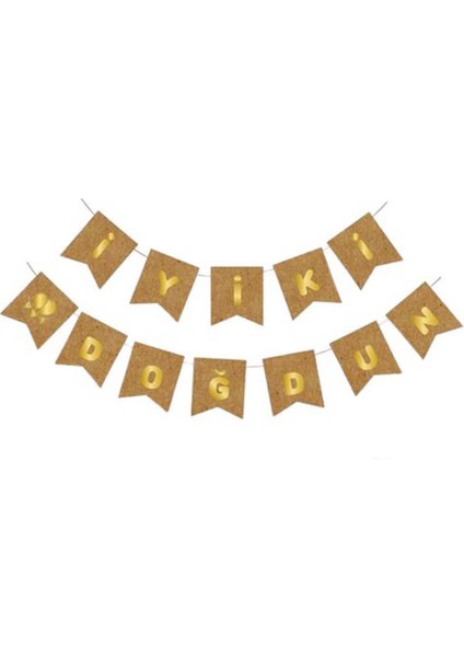 İyi Ki Doğdun Kraft-Gold Yazı fiyatları