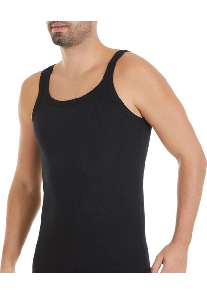 310 Erkek Siyah Likralı Kaşkorse Atlet