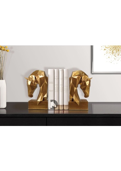 Dekoratif At Kitap Tutucu Biblo Heykel fırsatları