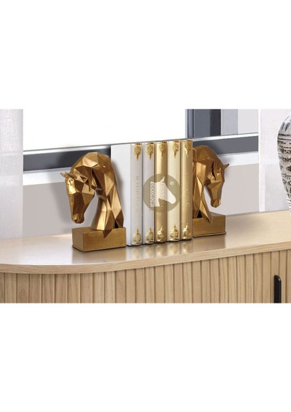 Dekoratif At Kitap Tutucu Biblo Heykel indirimleri