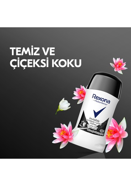 Motionsense Kadın Stick Deodorant Invisible On Black + White Clothes 40 ml X2