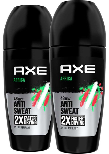 Erkek Roll On Deodorant Africa 50 ml X2