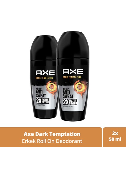 Erkek Roll On Deodorant Dark Temptation 50 ml X2