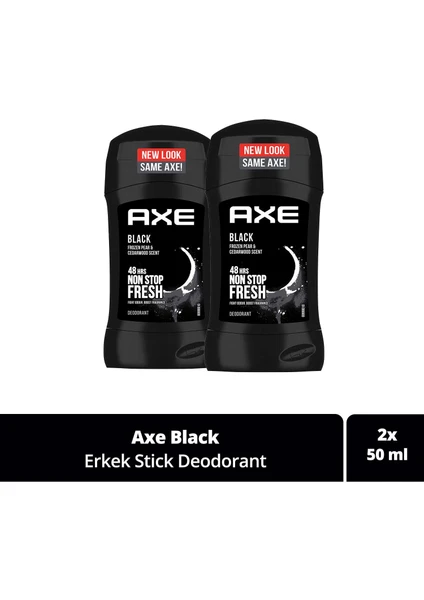 Erkek Stick Deodorant Black Ferah Armut ve Sedir Ağacı 50 ml X2