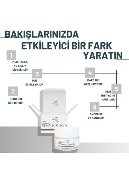 Göz Çevresi, Ton Eşitleyici Spf 15 Sihirli Göz Kremi Kapatıcılı