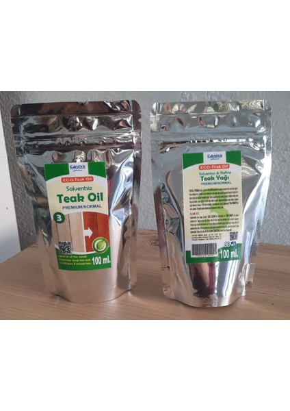 Eco-Teak Oıl / Premıum Normal (Solventsiz Natürel Tik YAĞI)100ML ve uygulama süngeri fırsatları