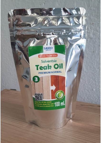 Eco-Teak Oıl / Premıum Normal (Solventsiz Natürel Tik YAĞI)100ML ve uygulama süngeri indirimleri