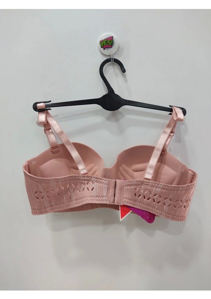 Lazer Kesim Balensiz El Destekli Gül Kurusu Sütyen - 674 fiyatları
