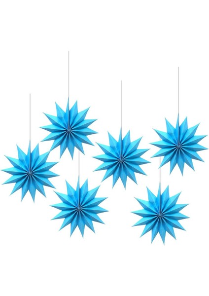Kutup Yıldızı Tavan Sarkıt Süsü 3 Boyutlu Dekoratif Parti Süsü Mavi 6'lı fiyatları