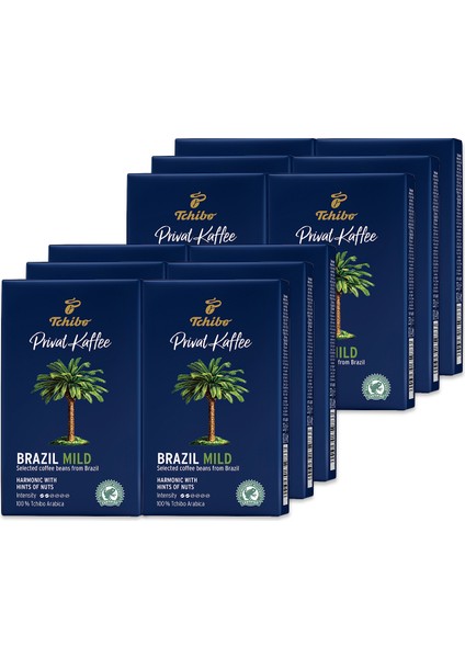 Privat Kaffee Brazil Mild Öğütülmüş Filtre Kahve 12 x 250 gr