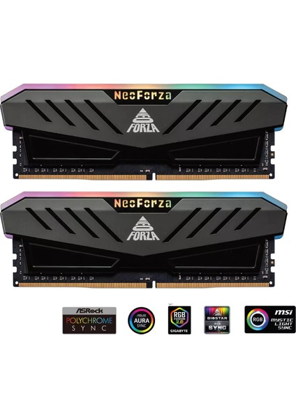 Mars 32GB (16GB*2) 3200MHZ Rgb 1.35V Ddr4 CL16 Grı Gamıng Sogutuculu Ram NMGD416F82-3200DF20