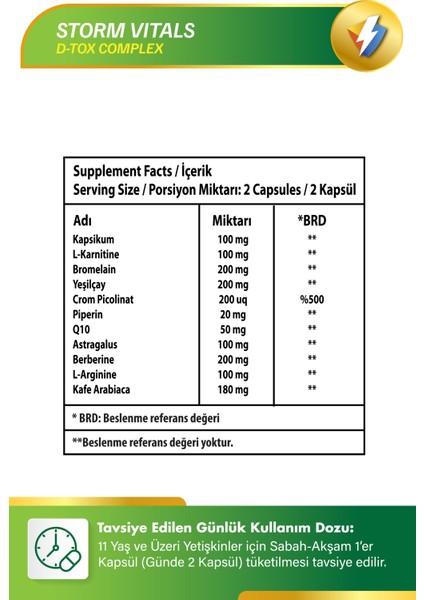 D-Tox (Detoks) 60 Kapsül