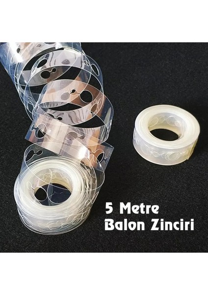 40 Adet Metalik Gümüş Balon Balon Buketi Doğum Günü Balon Zincir Seti
