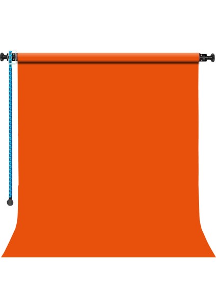 Sabit (Tavan & Duvar) Kağıt Sonsuz Stüdyo Fon Perde (Tangelo) 2.70X11 Metre