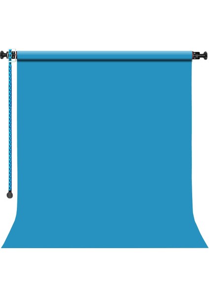 Sabit (Tavan & Duvar) Kağıt Sonsuz Stüdyo Fon Perde (Turquoise) 2.70X11 Metre