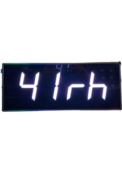 Sanec Dijital LED Duvar ve Masa Saati Derece ve Nem - Beyaz (Kasa Ölçüsü: 16X40 Cm)