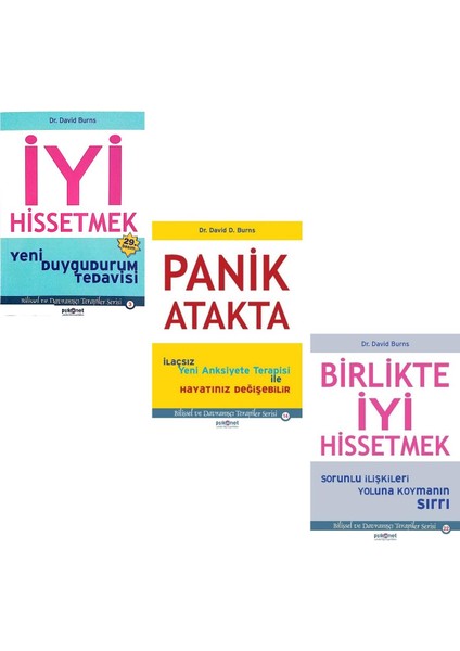 Panik Atakta - İyi Hissetmek - Birlikte İyi Hissetmek - 3 Kitap