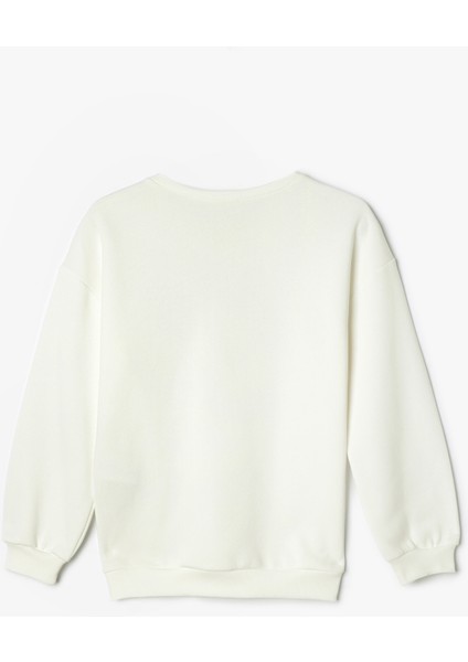 Sweatshirt Ayıcık Baskılı Uzun Kollu Bisiklet Yaka fiyatları