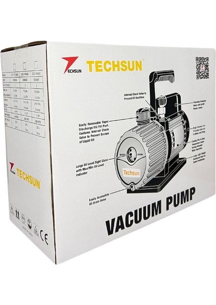 Vakum Pompası TC-VP-7.6M/C / 4.5 CFM modelleri