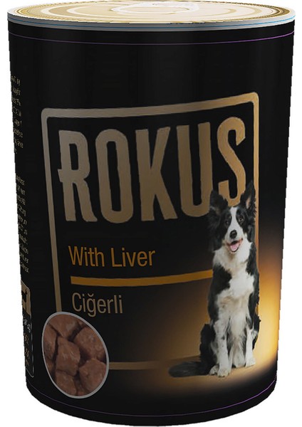 Ciğerli Köpek Konservesi 410 gr x 6 Adet