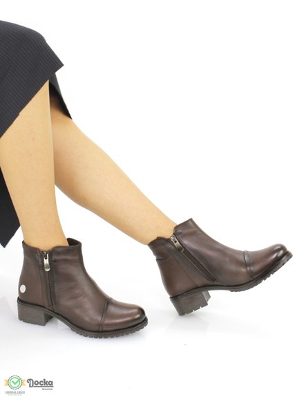 Kadın Deri Bağcıksız Düz Taban Klasik Bot M25/KB1405 fiyatları